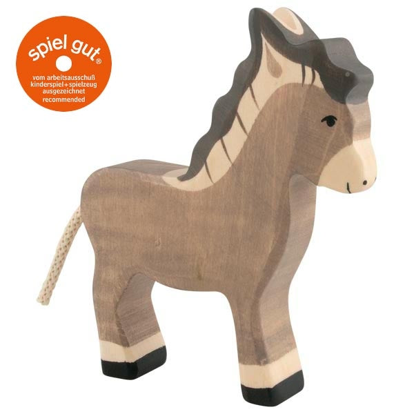 Holztier – Esel handgefertigt aus Ahorn- und Buchenholz