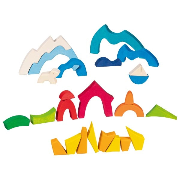 Landschaftspuzzle Kleiner Eisbär - Kreative Bauwerke und Fantasievolle Landschaften