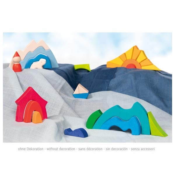 Landschaftspuzzle Kleiner Eisbär - Kreative Bauwerke und Fantasievolle Landschaften