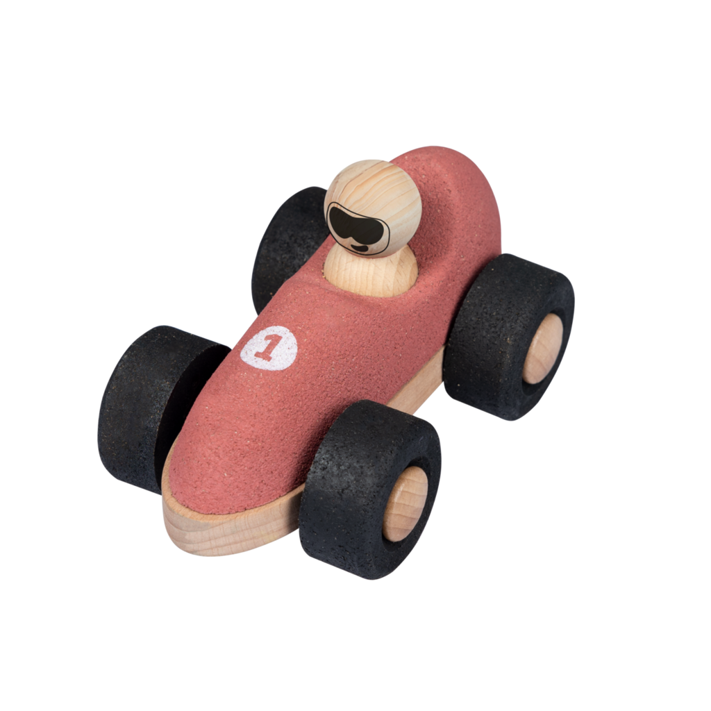 Cork Racer, rot - Schiebefahrzeug aus Kork