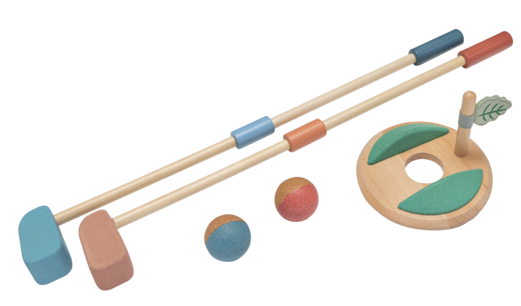 Minigolf Set aus Kork - Nachhaltiges Spielzeug