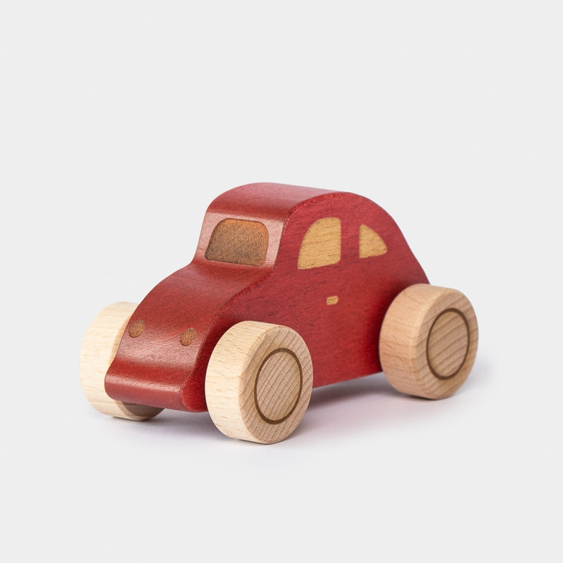 Beetle Auto aus Holz - Rot