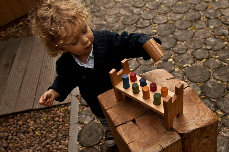 Montessori Klopfbank - bunt