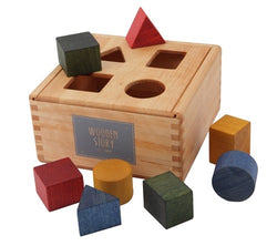 Montessori Sortierbox, Steckbox, Regenbogen
