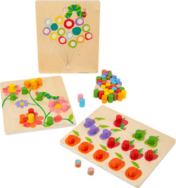Raupe Nimmersatt Farbenspiel | Lernspielzeug aus Holz