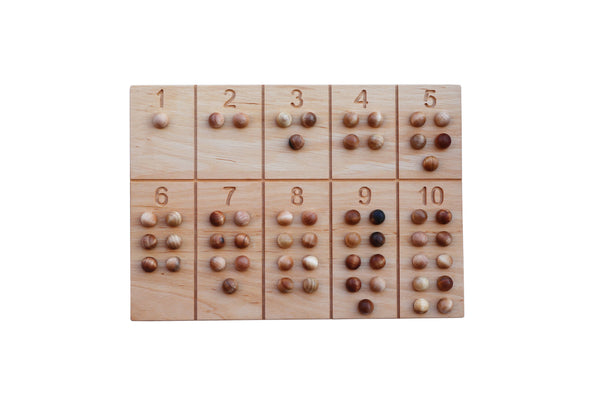 Montessori Zahlenbrett | Zählen und Schreiben lernen